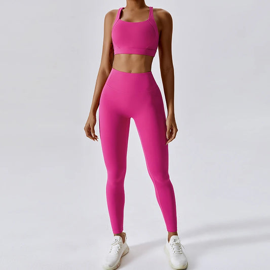 Yoga Set Elina – Sports Bra & Leggings/Shorts